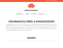 Tablet Screenshot of moebelgeschmack.de